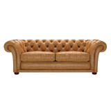 Shakespeare 3 Sits Chesterfield Soffa Old English Buckskin