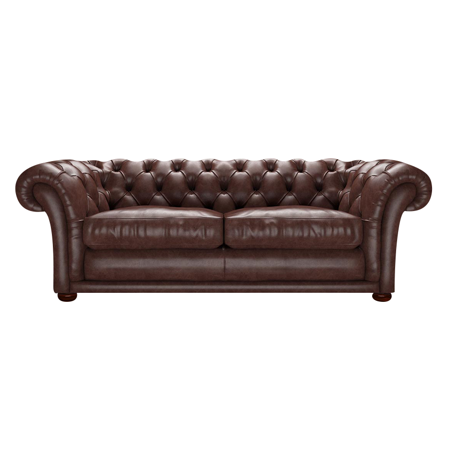 Shakespeare 3 Sits Chesterfield Soffa Old English Dark Brown