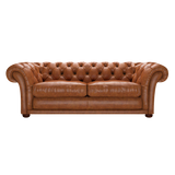 Shakespeare 3 Sits Chesterfield Soffa Old English Saddle