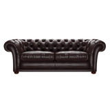 Shakespeare 3 Sits Chesterfield Soffa Old English Smoke