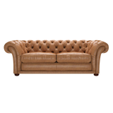 Shakespeare 3 Sits Chesterfield Soffa Old English Tan