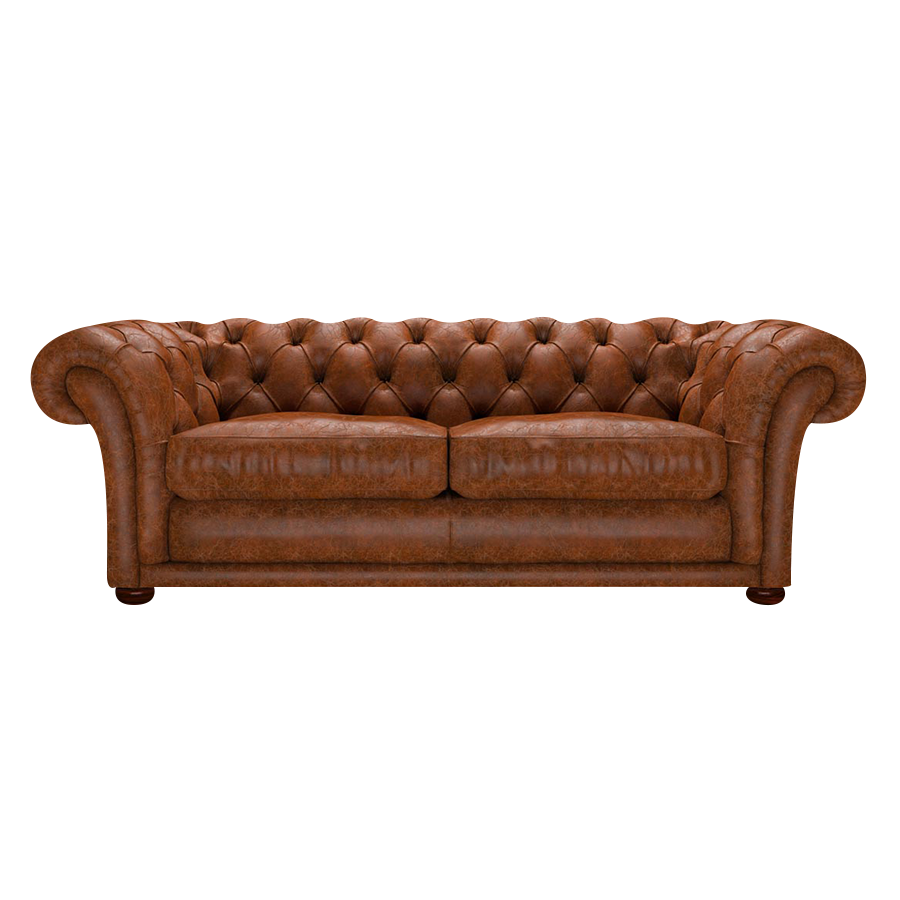 Shakespeare 3 Sits Chesterfield Soffa Tudor Chestnut