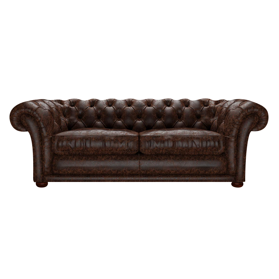 Shakespeare 3 Sits Chesterfield Soffa Tudor Mahogany