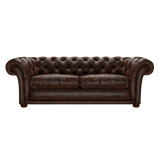 Shakespeare 3 Sits Chesterfield Soffa Tudor Mahogany