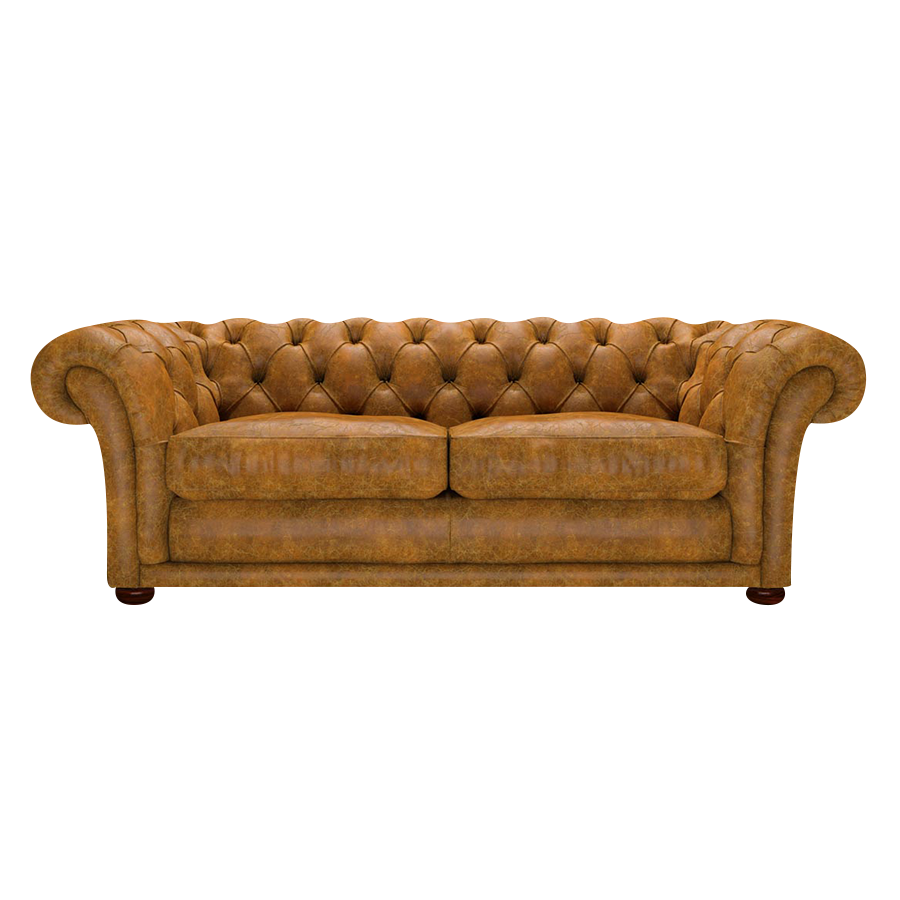 Shakespeare 3 Sits Chesterfield Soffa Tudor Mustard