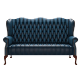Wade 3 Sits Chesterfield Soffa Antique Blue