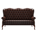 Wade 3 Sits Chesterfield Soffa Antique Brown