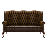 Wade 3 Sits Chesterfield Soffa Antique Gold