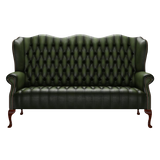 Wade 3 Sits Chesterfield Soffa Antique Green