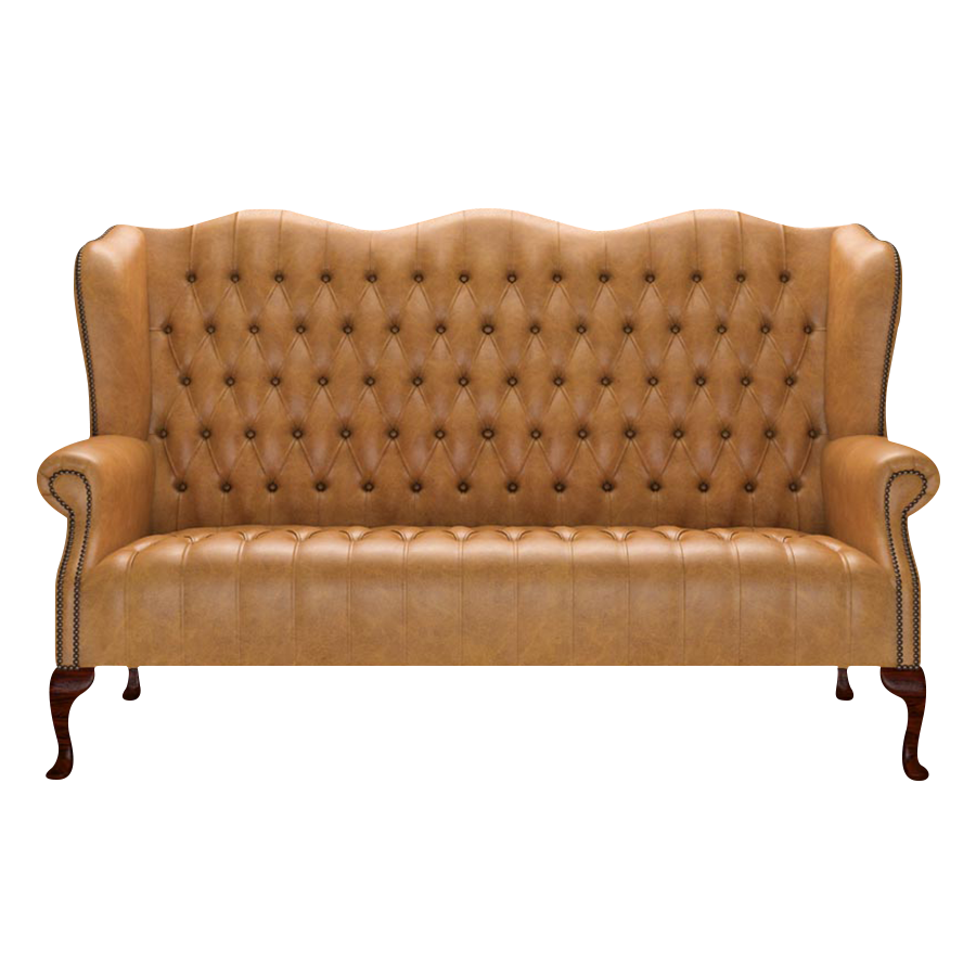 Wade 3 Sits Chesterfield Soffa Old English Buckskin