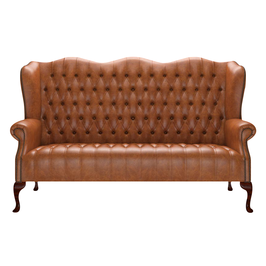 Wade 3 Sits Chesterfield Soffa Old English Saddle