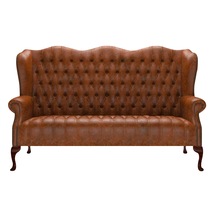 Wade 3 Sits Chesterfield Soffa Tudor Chestnut
