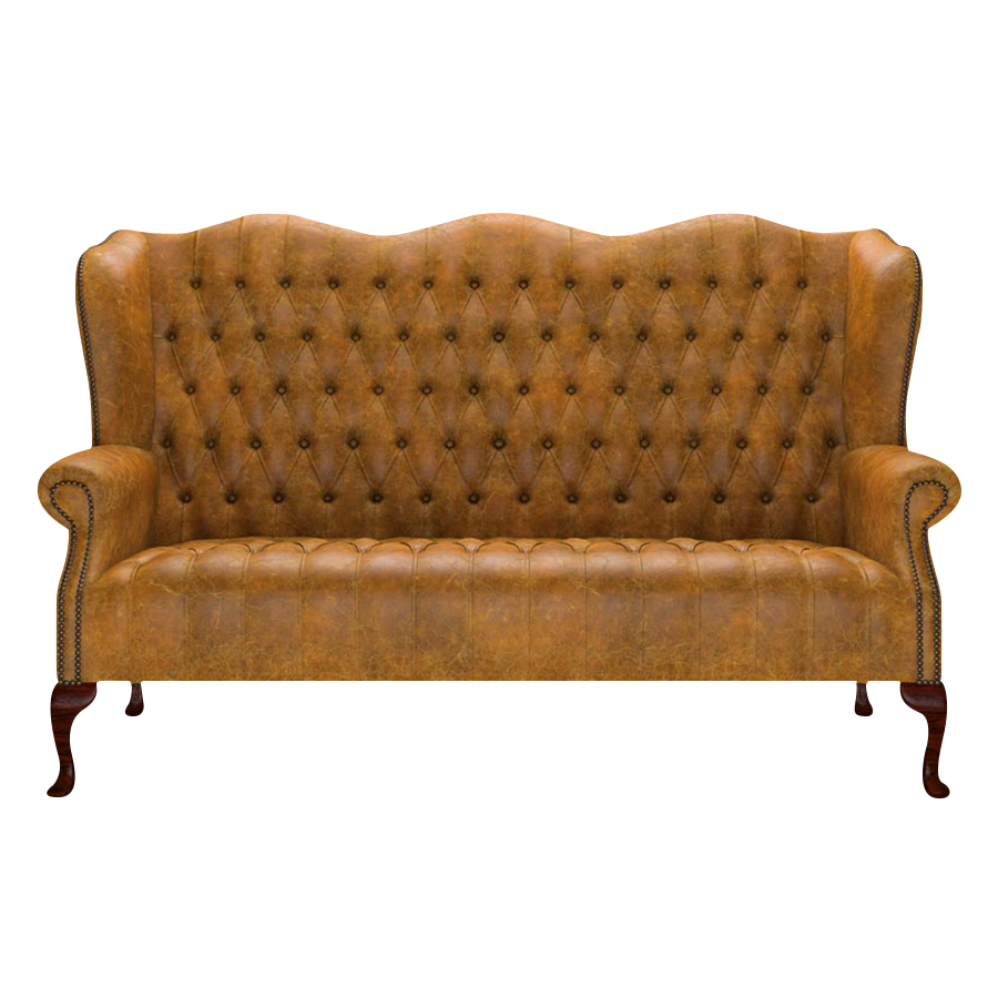 Wade 3 Sits Chesterfield Soffa Tudor Mustard
