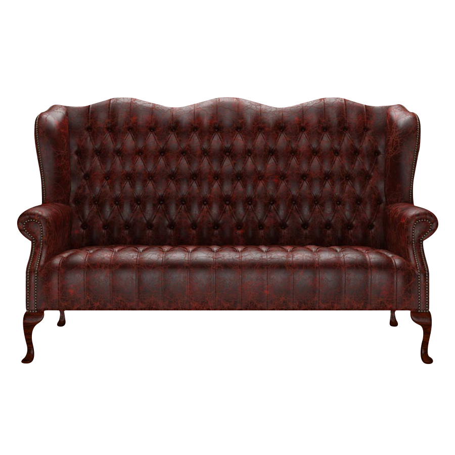 Wade 3 Sits Chesterfield Soffa Tudor Oxblood