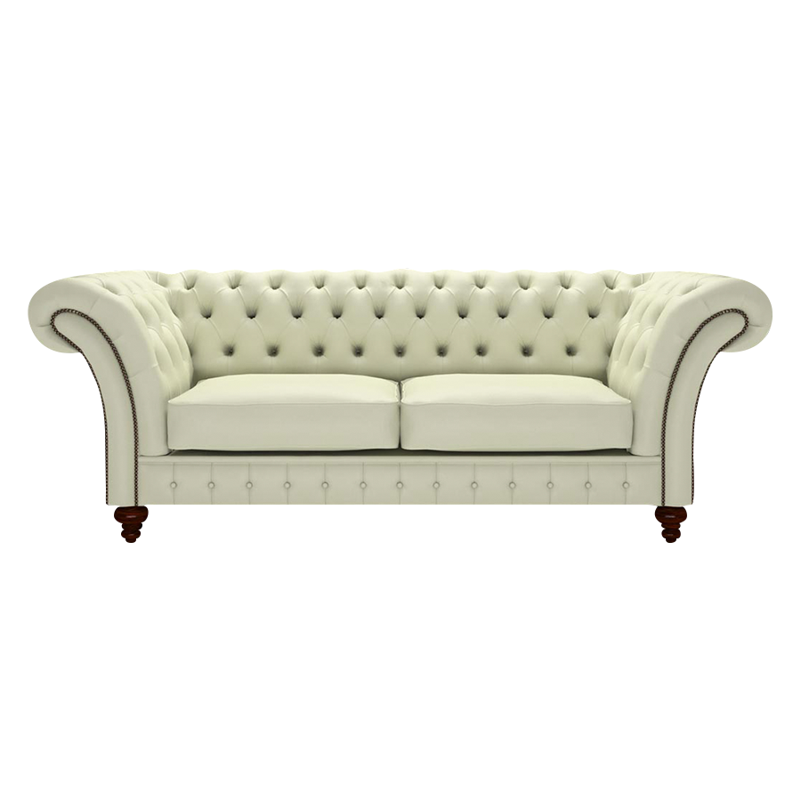 Wordsworth 3 Sits Chesterfield Soffa Birch Cream