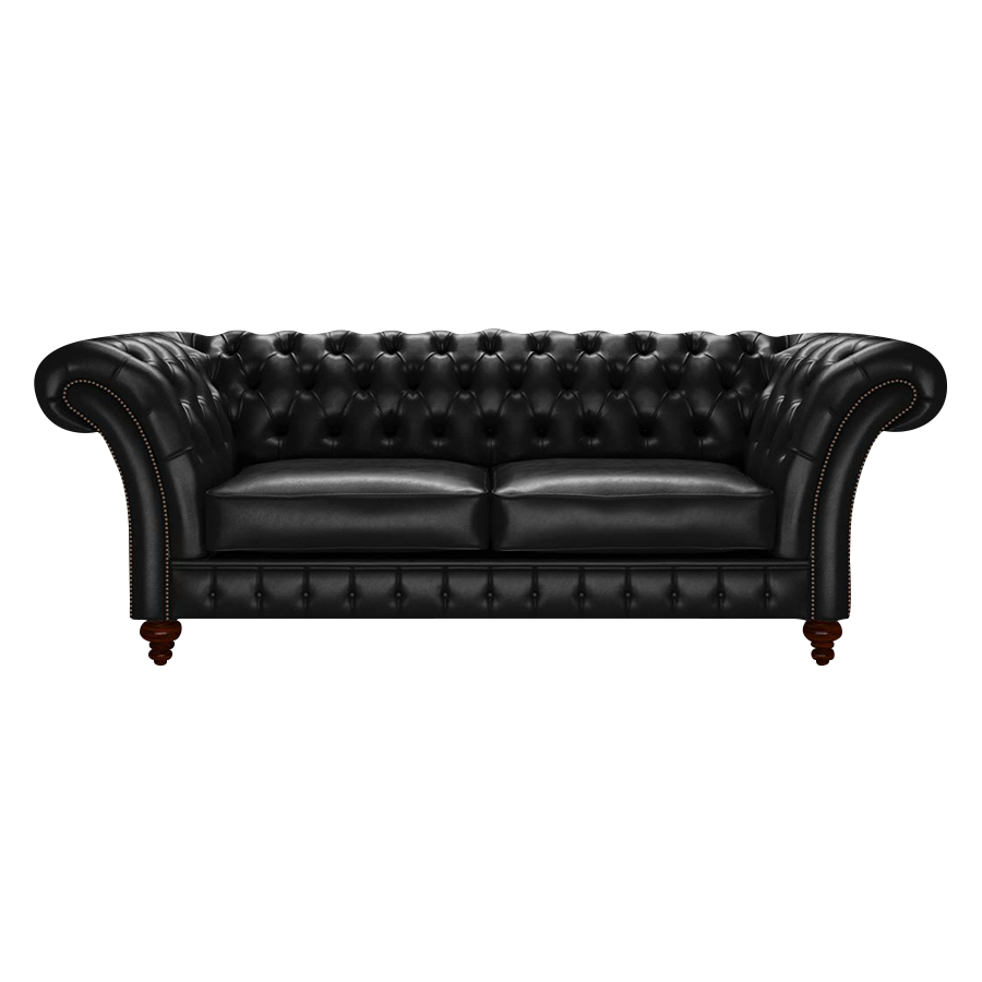 Wordsworth 3 Sits Chesterfield Soffa Old English Black