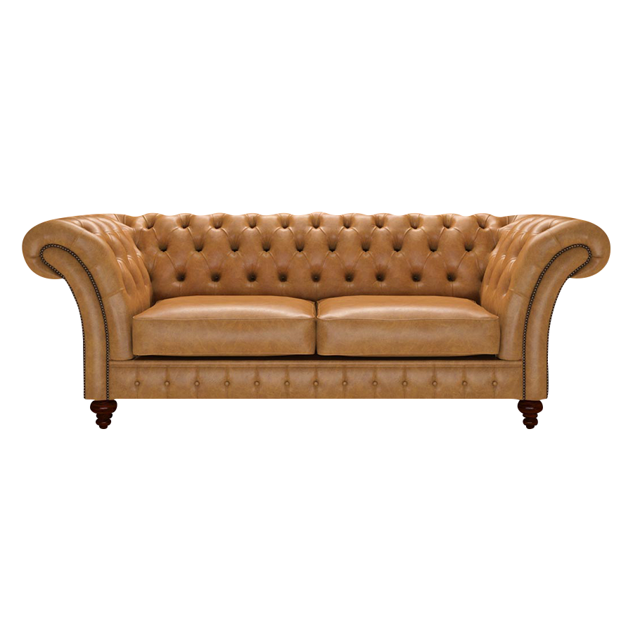 Wordsworth 3 Sits Chesterfield Soffa Old English Buckskin