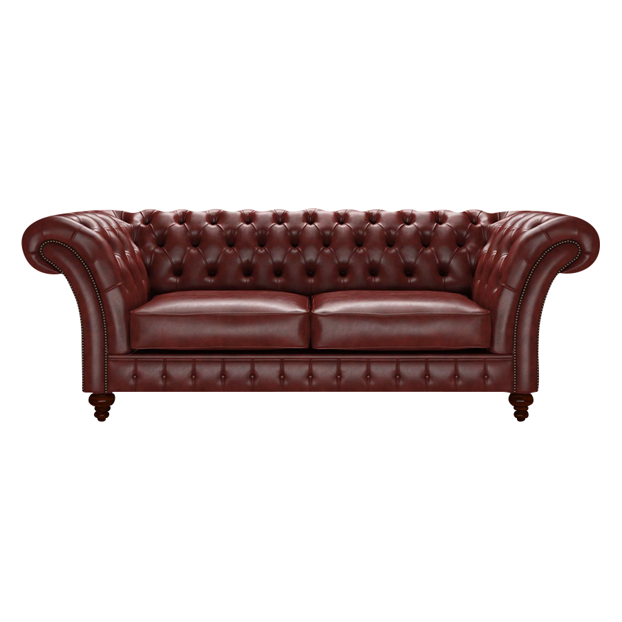 Wordsworth 3 Sits Chesterfield Soffa Old English Chestnut