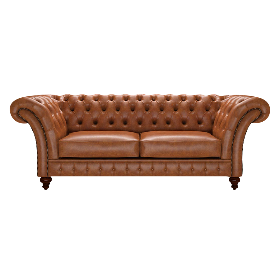 Wordsworth 3 Sits Chesterfield Soffa Old English Saddle