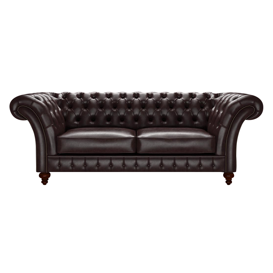 Wordsworth 3 Sits Chesterfield Soffa Old English Smoke