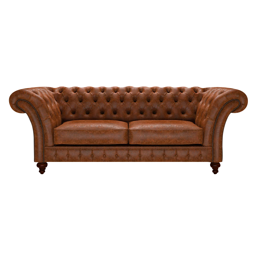 Wordsworth 3 Sits Chesterfield Soffa Tudor Chestnut