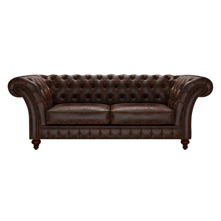 Wordsworth 3 Sits Chesterfield Soffa Tudor Mahogany