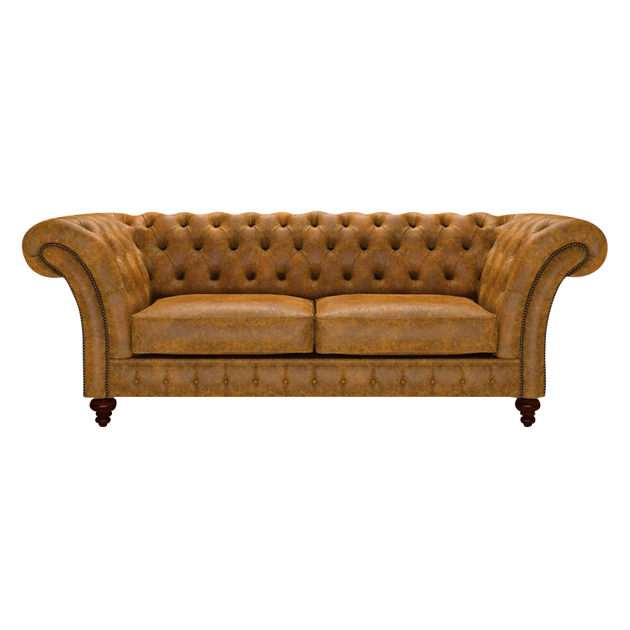 Wordsworth 3 Sits Chesterfield Soffa Tudor Mustard