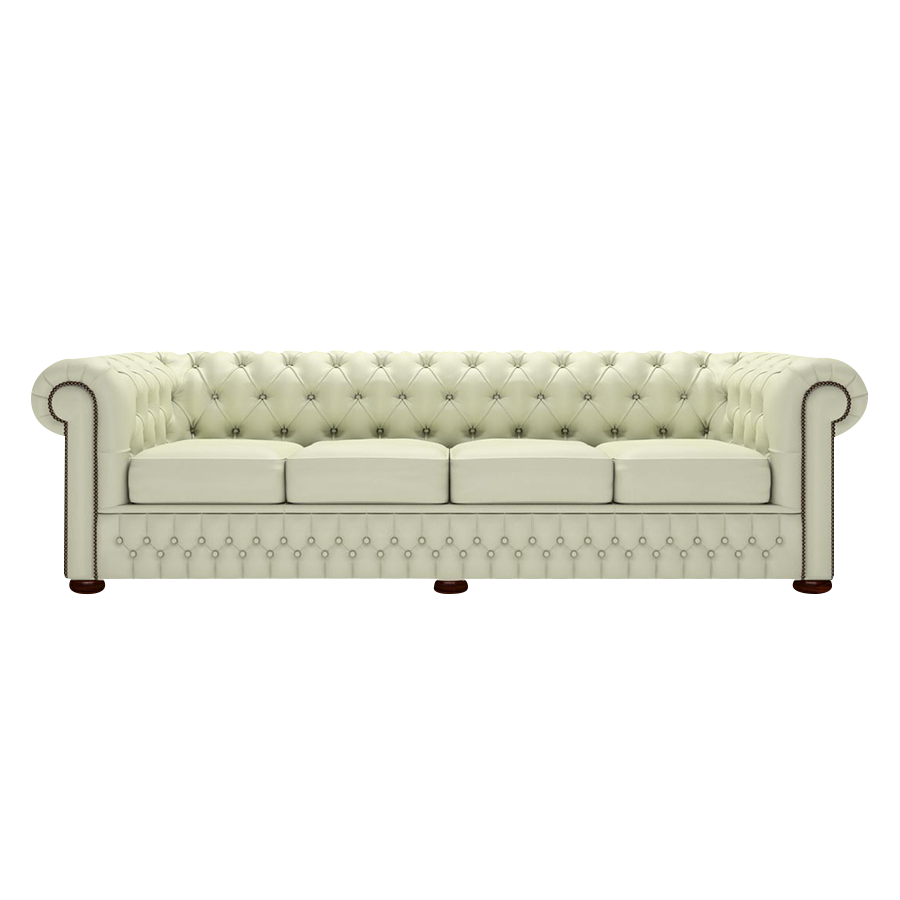 Classic 4 Sits Chesterfield Soffa Birch Cream