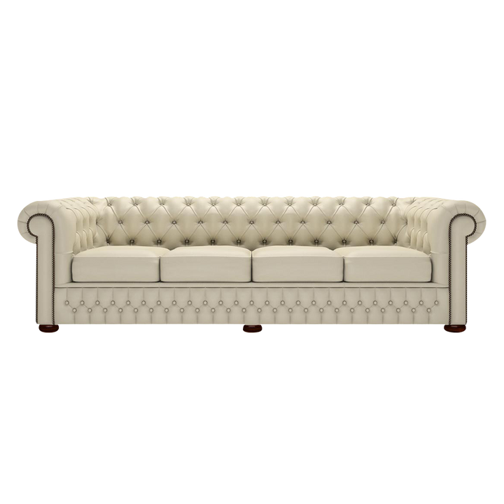 Classic 4 Sits Chesterfield Soffa Birch Ivory
