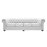 Classic 4 Sits Chesterfield Soffa Birch White