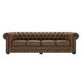 Classic 4 Sits Chesterfield Soffa Etna Brandy