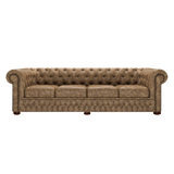 Classic 4 Sits Chesterfield Soffa Etna Camel