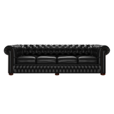 Classic 4 Sits Chesterfield Soffa Old English Black