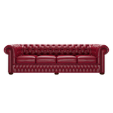 Classic 4 Sits Chesterfield Soffa Old English Gamay