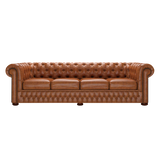 Classic 4 Sits Chesterfield Soffa Old English Saddle