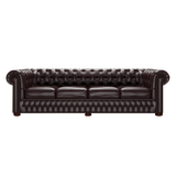 Classic 4 Sits Chesterfield Soffa Old English Smoke