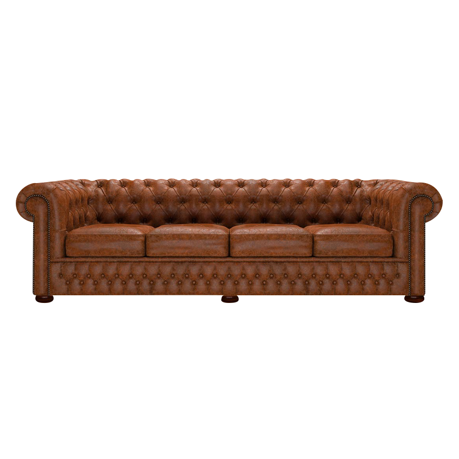 Classic 4 Sits Chesterfield Soffa Tudor Chestnut