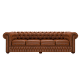 Classic 4 Sits Chesterfield Soffa Tudor Chestnut