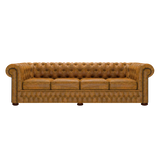Classic 4 Sits Chesterfield Soffa Tudor Mustard