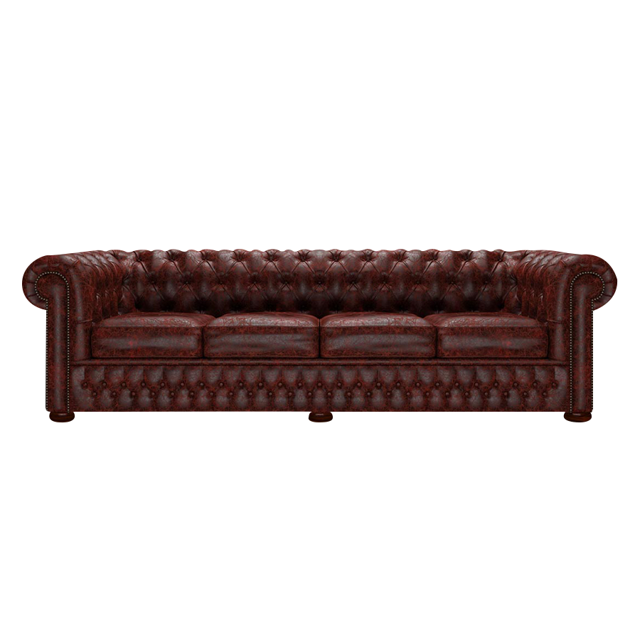 Classic 4 Sits Chesterfield Soffa Tudor Oxblood