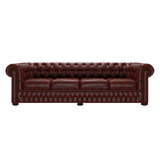 Classic 4 Sits Chesterfield Soffa Tudor Oxblood