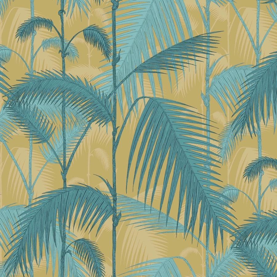 Cole and Son Tyg Palm Jungle Ochre & Petrol