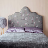 Cole and Son Tyg Flamingos White & Fuchsia On Taupe