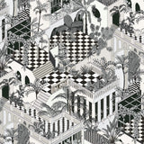 Cole and Son Tyg Miami Black & White