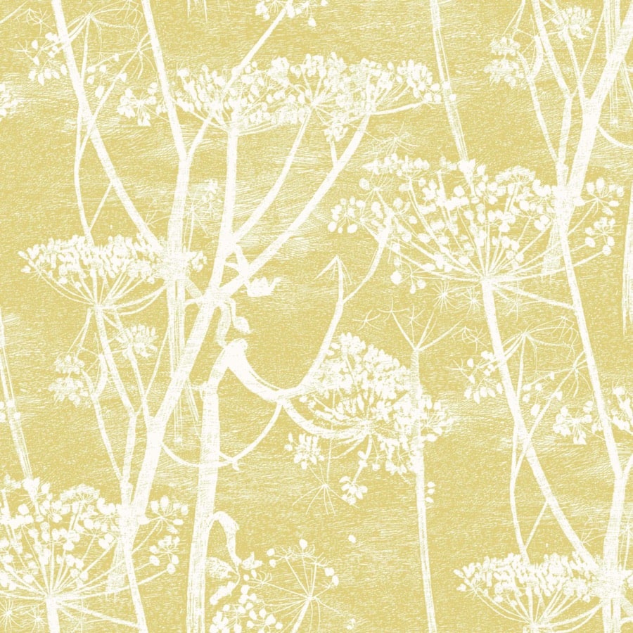 Cole and Son Tyg Cow Parsley White & Chartreuse