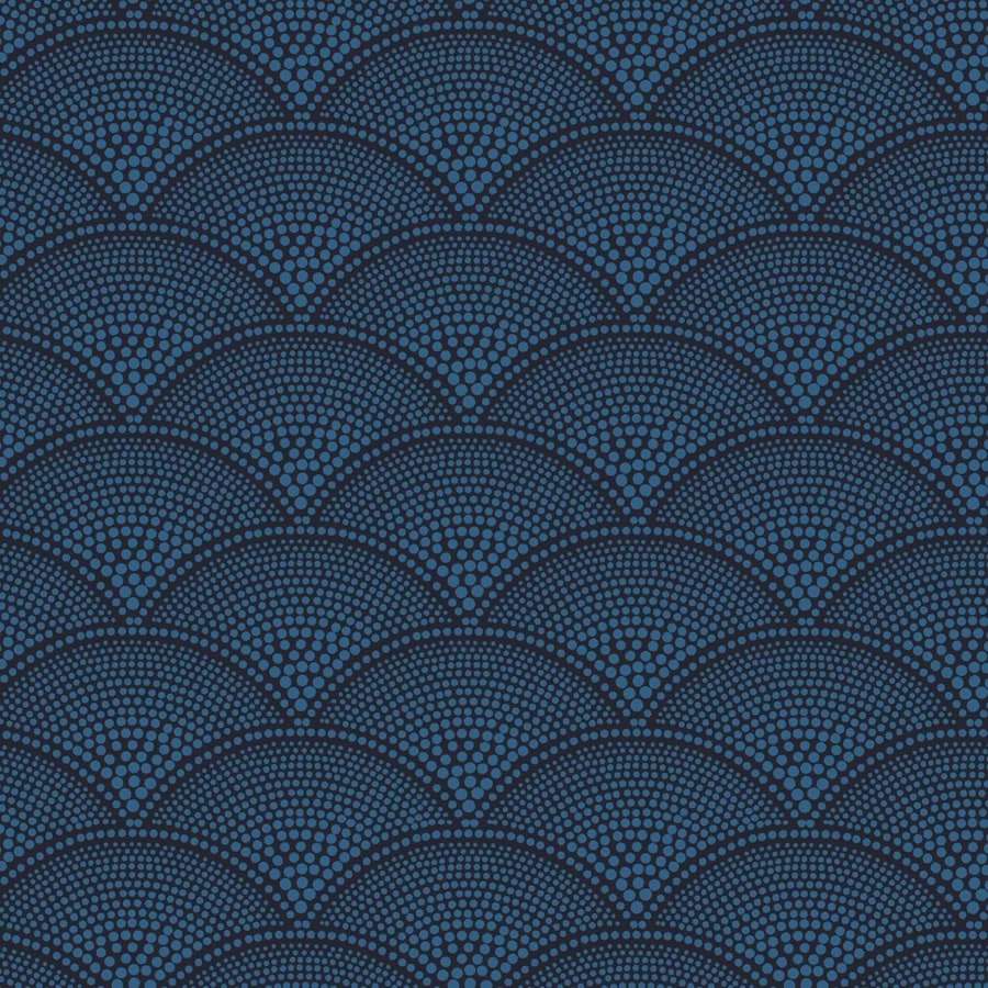 Cole and Son Tyg Feather Fan Hyacinth On Charcoal
