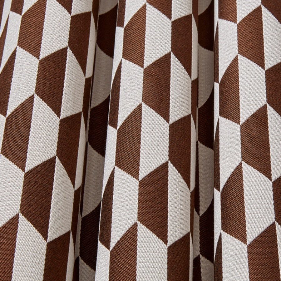 Cole and Son Tyg Tile Dark Ginger & Cream