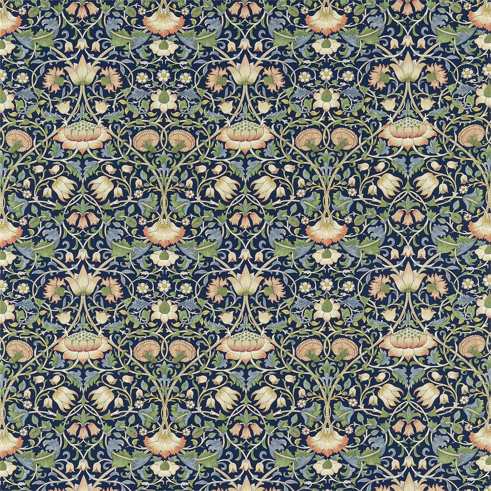 Morris and Co Tyg Lodden Indigo Mineral