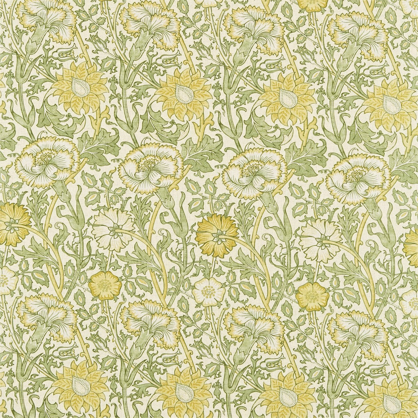Morris and Co Tyg Pink & Rose Cowslip Fennel