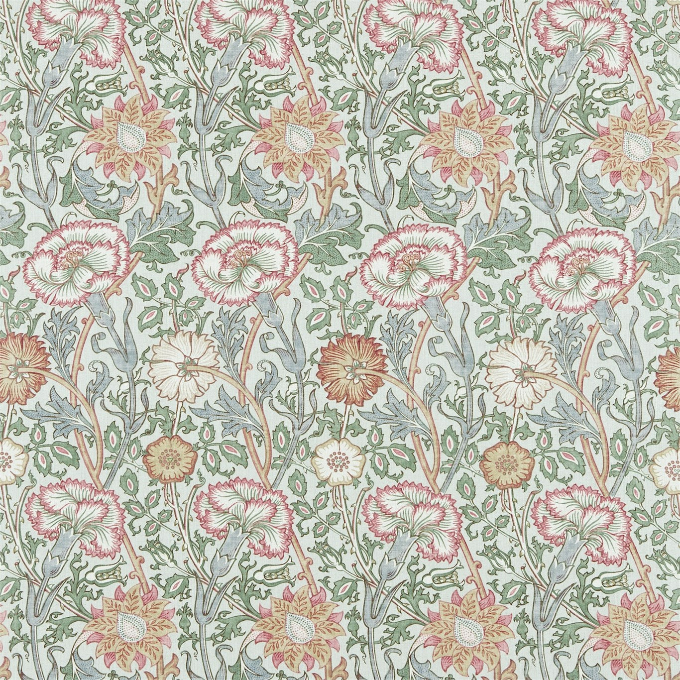 Morris and Co Tyg Pink & Rose Eggshell Rose